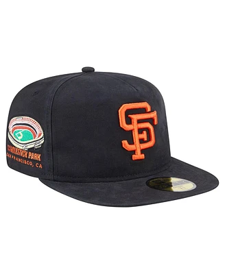 New Era Men's Black San Francisco Giants Championship Side Flag A-Frame 59FIFTY Fitted Hat