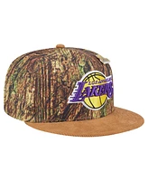 New Era Men's Camo/Brown Los Angeles Lakers Victory Grove Forest Sneaker Pin 9FIFTY Snapback Hat