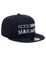 New Era Men's Navy Seattle Mariners Ransom 59FIFTY Fitted Hat