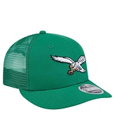 New Era Men's Kelly Green Philadelphia Eagles Low Profile 9FIFTY Snapback Hat