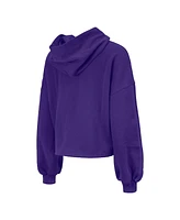 New Era Women's Purple Utah Jazz 2024/25 City Edition Cropped Pullover Hoodie