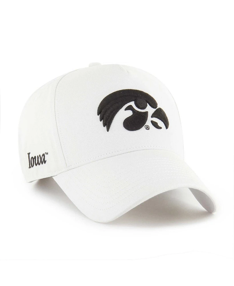 '47 Brand Men's White Iowa Hawkeyes Foundation Offside Adjustable Hat