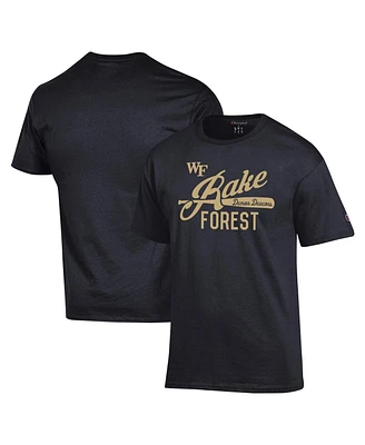 Champion Men's Black Wake Forest Demon Deacons Rake T-Shirt