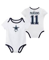 Nike Baby Boys and Girls Micah Parsons Dallas Cowboys Name Number Bodysuit 3-pack