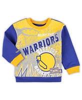 Mitchell & Ness Toddler 2-Piece Golden State Warriors Blockbuster Oversized Fleece and Pant Set
