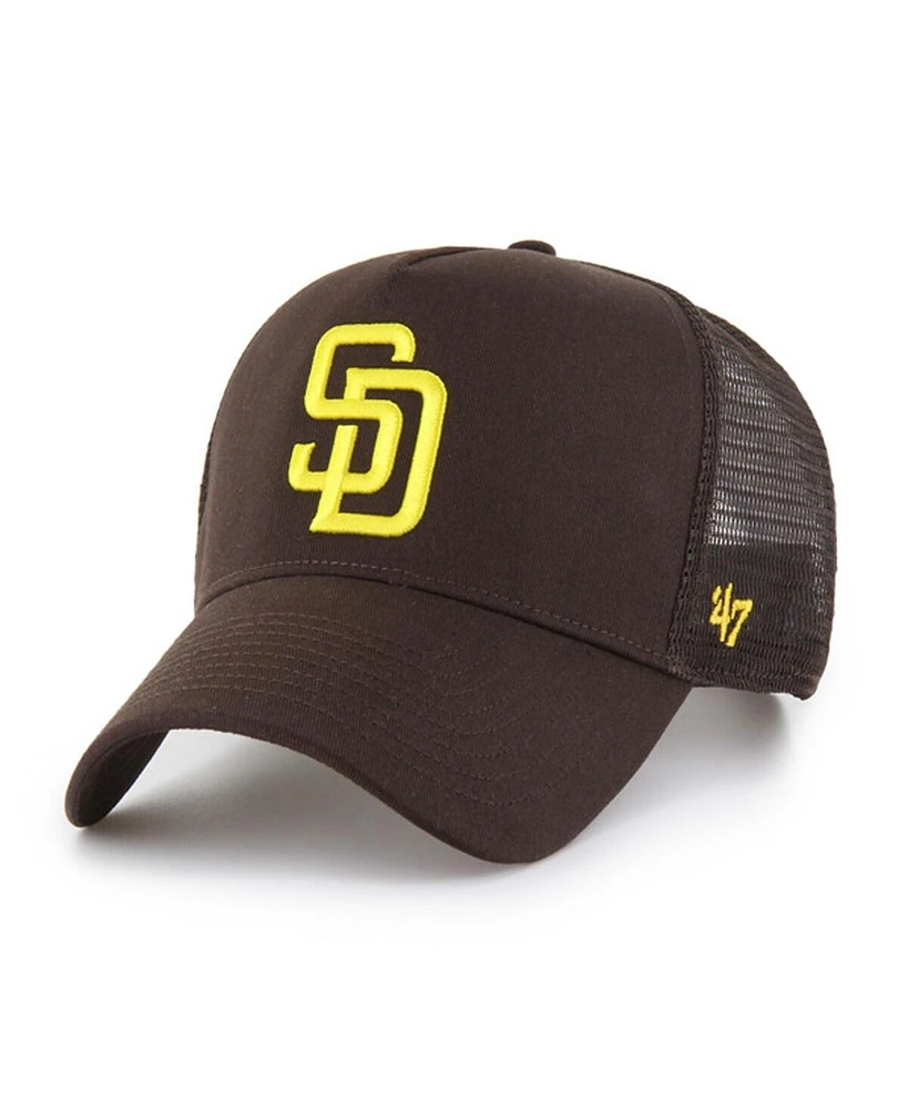 '47 Brand Men's Brown San Diego Padres Ballpark Offside Adjustable Trucker Hat