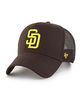 '47 Brand Men's Brown San Diego Padres Ballpark Offside Adjustable Trucker Hat