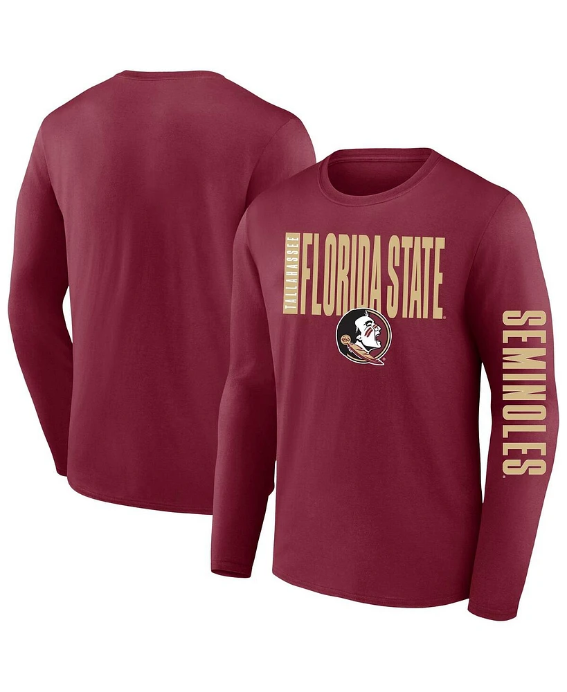 Fanatics Men's Garnet Florida State Seminoles Big Tall Vision Long Sleeve T-Shirt