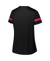 Fanatics Women's Black Georgia Bulldogs Plus Overtime Readiness Lace-Up T-Shirt