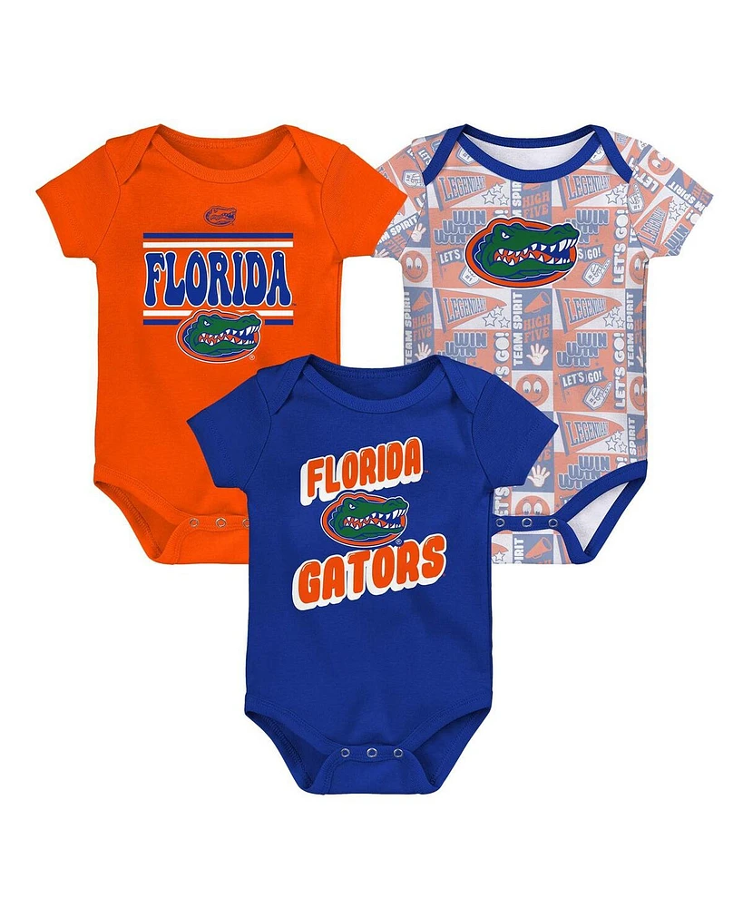 Outerstuff Baby Boys and Girls 3-Pack Florida Gators Sunday Comics Bodysuit Set