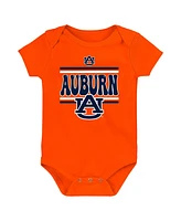Outerstuff Newborn Navy Auburn Tigers Sunday Comics Bodysuit 3-pack