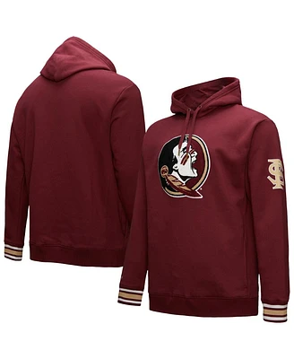 Mitchell & Ness Men's Garnet Florida State Seminoles Chainstitch Fleece Pullover Hoodie