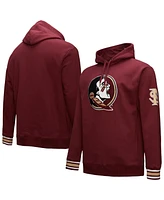 Mitchell & Ness Men's Garnet Florida State Seminoles Chainstitch Fleece Pullover Hoodie