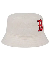 New Era Women's White Boston Red Sox Chrome Cozy Bucket Hat