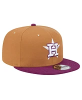 New Era Men's Brown/Purple Houston Astros Color Pack Two-Tone 9FIFTY Snapback Hat