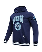 Pro Standard Men's Navy Howard Bison Crest Pullover Hoodie