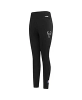 Pro Standard Women's Black Milwaukee Bucks Paint the City Jersey Leggings