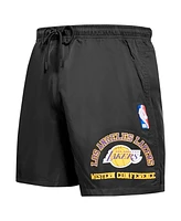 Pro Standard Men's Black Los Angeles Lakers Area Code Shorts