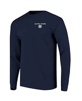 Image One Men's Navy Notre Dame Fighting Irish Comfort Colors Campus Nights Long Sleeve T-Shirt