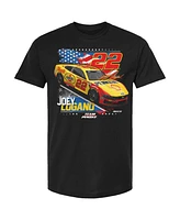 Team Penske Men's Black Joey Logano Shell/Pennzoil Patriotic Car T-Shirt