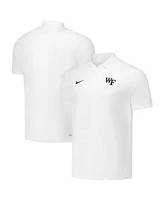 Nike Men's White Wake Forest Demon Deacons 2024/25 Sideline Victory Coaches Performance Polo Shirt