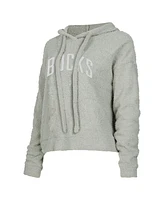 Concepts Sport Women's Gray Milwaukee Bucks Ventura Comfy Pullover Hoodie