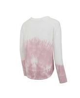 Concepts Sport Women's Pink/White Nashville Sc Orchard Tie-Dye Long Sleeve T-Shirt