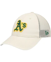 New Era Men's Stone Athletics Game Day 9TWENTY Adjustable Trucker Hat