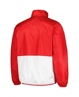 G-iii Sports by Carl Banks Men's Red Wisconsin Badgers Cornerman Half-Zip Top