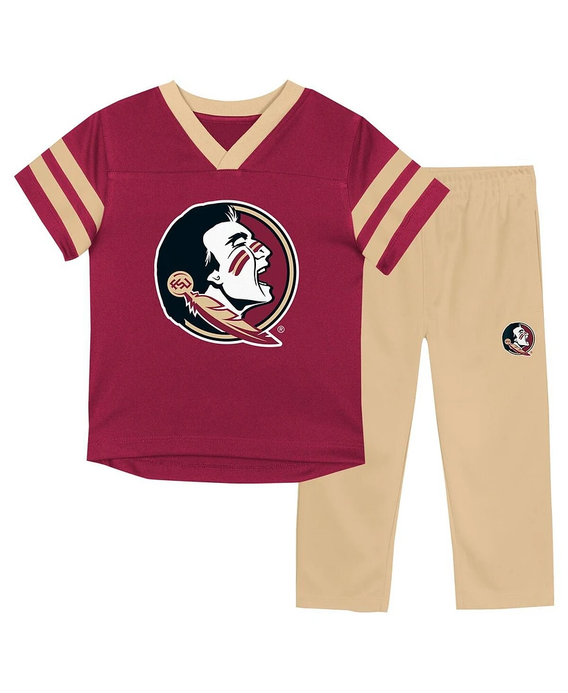 Outerstuff Baby Boys and Girls 2-Piece Florida State Seminoles Red Zone Jersey Pants