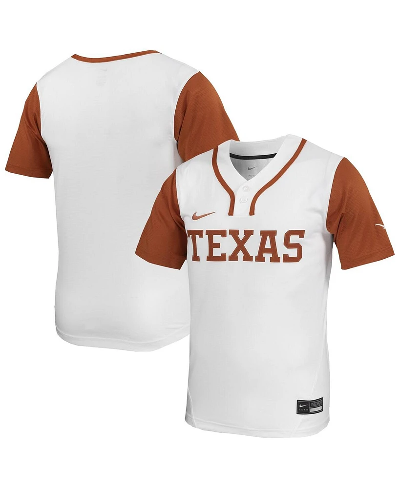 Nike Men's White Texas Longhorns Replica Softball Jersey