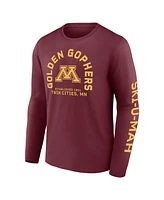Fanatics Men's Maroon Minnesota Golden Gophers Fundamentals Cotton Winning Team Long Sleeve T-Shirt