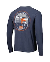 Image One Men's Navy Auburn Tigers Circle Campus Scene Long Sleeve T-Shirt