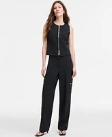 Bar Iii Women's Zip-Front Vest, Exclusively at Macy's