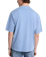 Michael Kors Men's Garment Dyed Short Sleeve Crewneck Logo T-Shirt