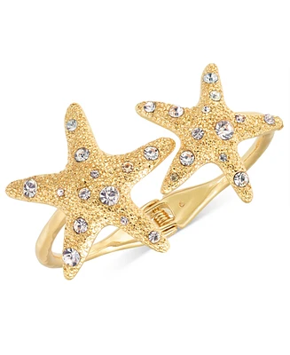 I.n.c. International Concepts Gold-Tone Crystal Starfish Cuff Bracelet, Exclusively at Macy's
