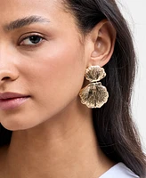 I.n.c. International Concepts Gold-Tone Shell Statement Earrings, Exclusively at Macy's
