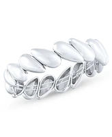 On 34th Puffy Silver-Tone Teardrop Stretch Bracelet, Exclusively at Macy's