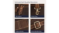Luxorro Large Leather Briefcase - Capacity & Elegant