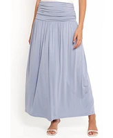 Petal and Pup Women's Lavia Ruched Knit Maxi Skirt