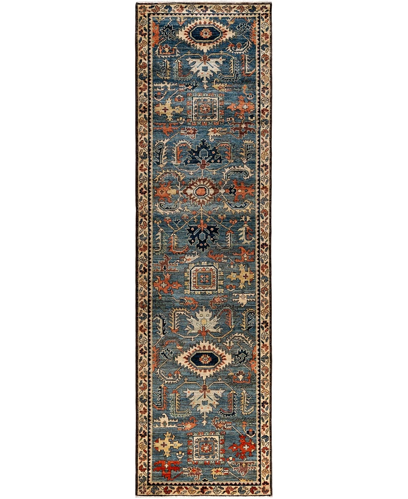 Adorn Hand Woven Rugs Serapi M1945 2'7''x9'8'' Runner Area Rug