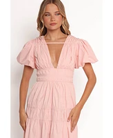 Petal and Pup Women's Joedy Puff Sleeve Midi Dress