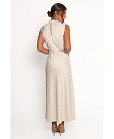 Petal and Pup Women's Anabelle Halter Neck Lace Maxi Dress
