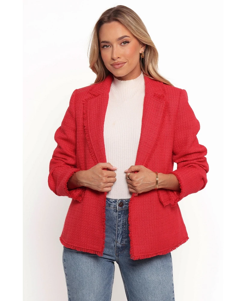 Petal and Pup Women's Simona Single Button Twill Blazer