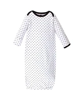 Hudson Baby Baby Girls Hudson Cotton Gowns, Heart, Preemie-Newborn