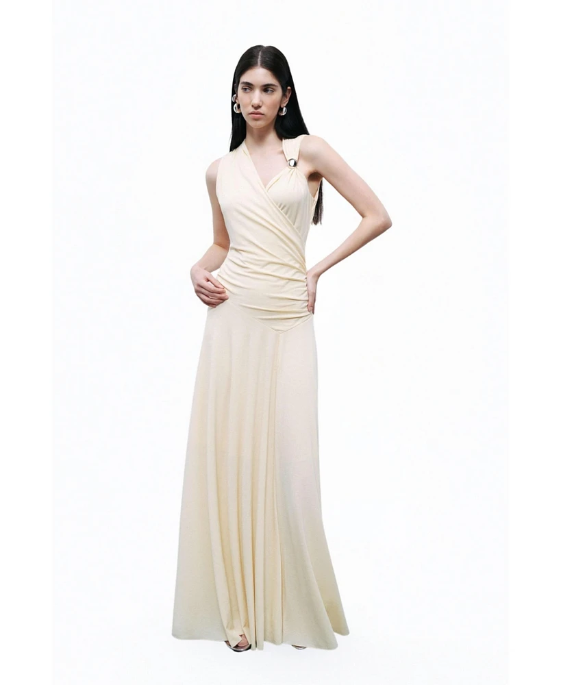 Nocturne Women's Accessory Detailed Maxi Dress