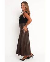 Petal and Pup Women's Haelee Faux Leather Skirt