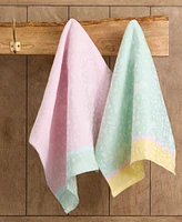 Design Imports Bunny Hop Jacquard Cotton Dishtowels Set, 18" x 28"