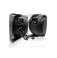 Pyle PDWR54BTB Waterproof & Bluetooth 5.25" Indoor/Outdoor Speaker System - 600W, Black, Pair