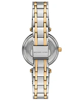 Michael Kors Women's Laney Three-Hand Two-Tone Stainless-Steel Watch, 30mm